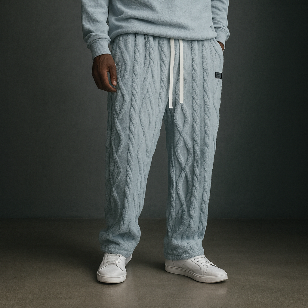 Soft feel men's Cloud Sweatpants. Ultimate comfort & relaxed style. Versatile loungewear bottoms.