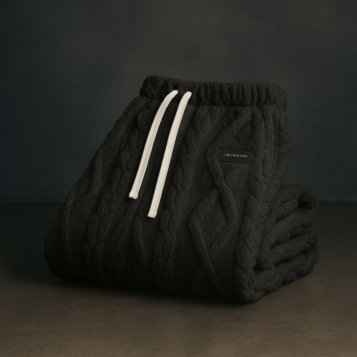 Ultimate comfort men's Cloud Sweatpants. Soft, textured fabric, relaxed fit, ideal for casual everyday style.