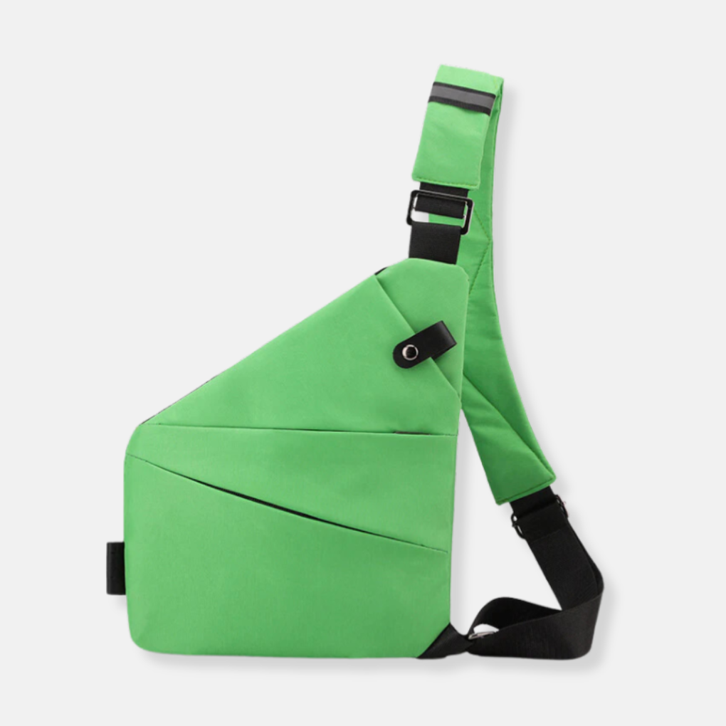 RFID-protected anti-theft shoulder bag, secure & fashionable for urban use.