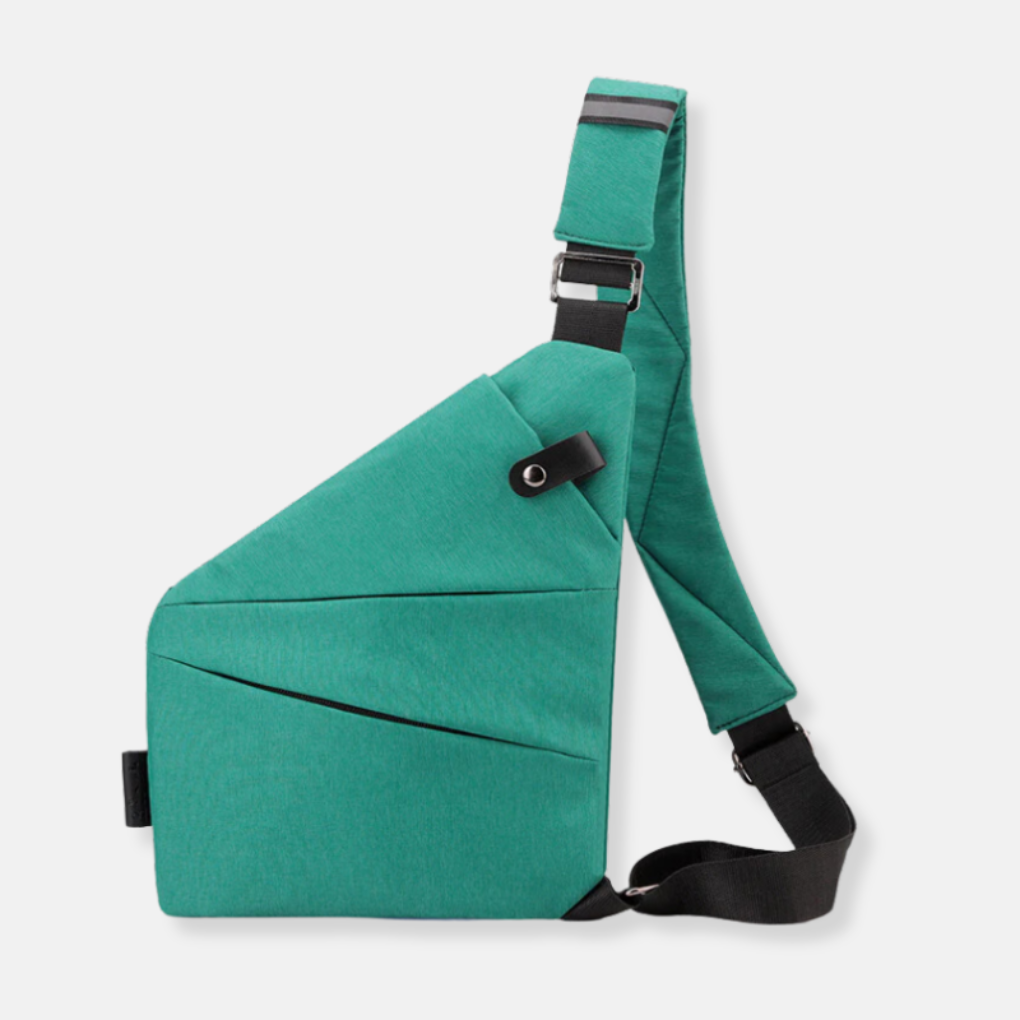 Durable anti-theft chest bag, unisex design for daily security & peace of mind.