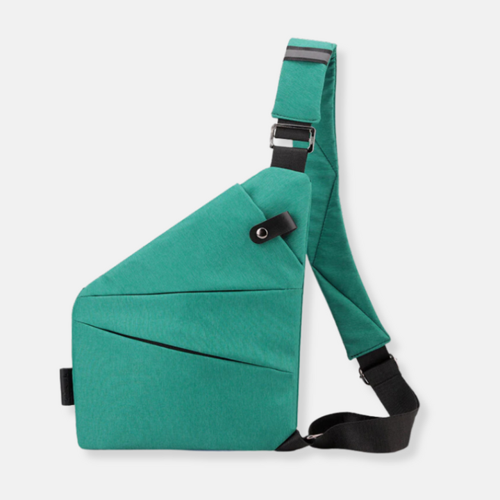 Durable anti-theft chest bag, unisex design for daily security & peace of mind.