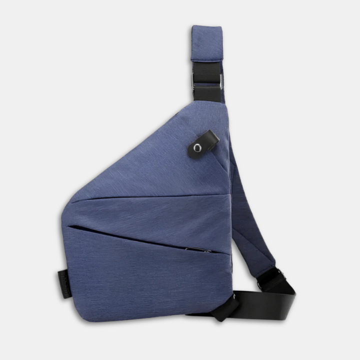 Compact anti-theft travel bag, RFID protection, comfortable sling style.