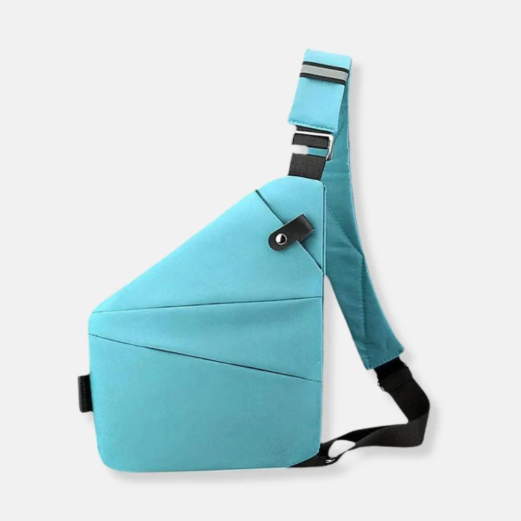 Stylish anti-theft shoulder bag, unisex design, perfect for secure travel.