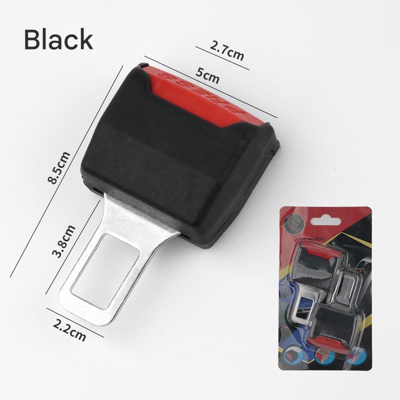 New universal black car seat belt extender (2 Pack) auto accessory. Enhance safety & comfort for any vehicle travel.