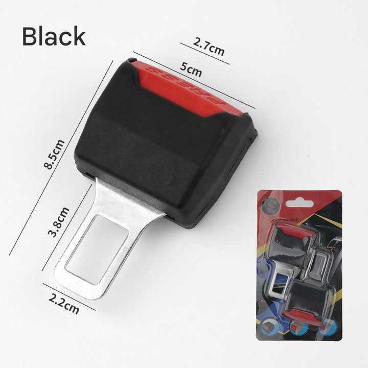 New universal black car seat belt extender (2 Pack) auto accessory. Enhance safety & comfort for any vehicle travel.