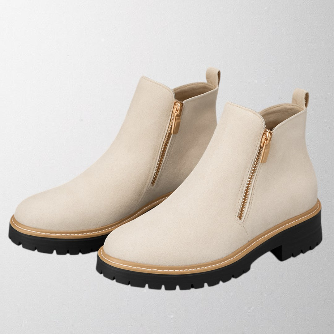 Versatile & comfortable women's round toe side zip shoes in a range of colors for all occasions.