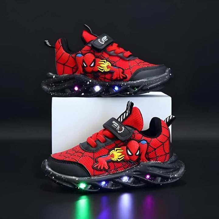 Fun light-up play shoes for kids, boys & girls, with vibrant LED lights & sturdy design for active outdoor adventures.