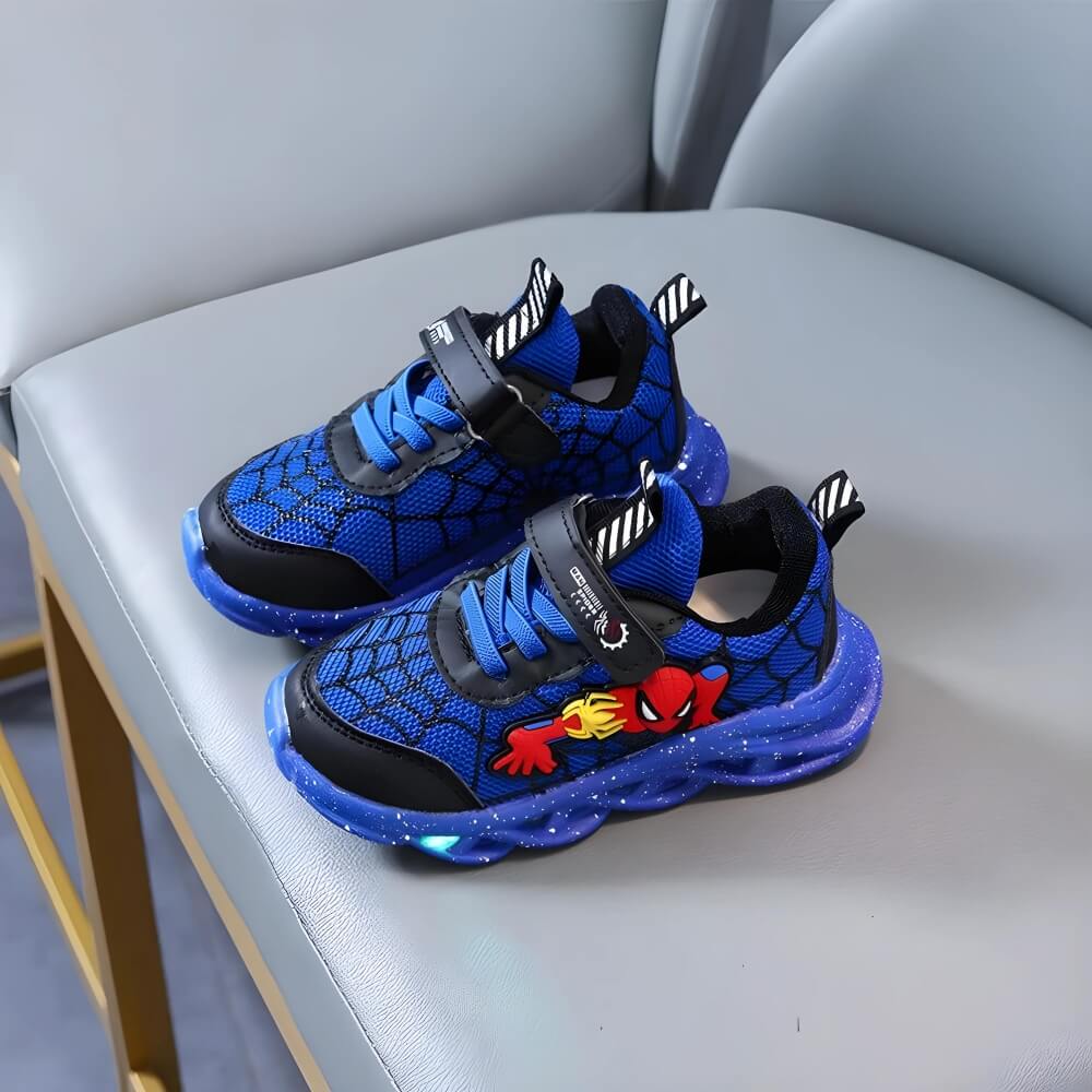 Durable Kids' Maxx LED sneakers, featuring bright light-up soles & secure straps for playful adventures. Toddler & youth.