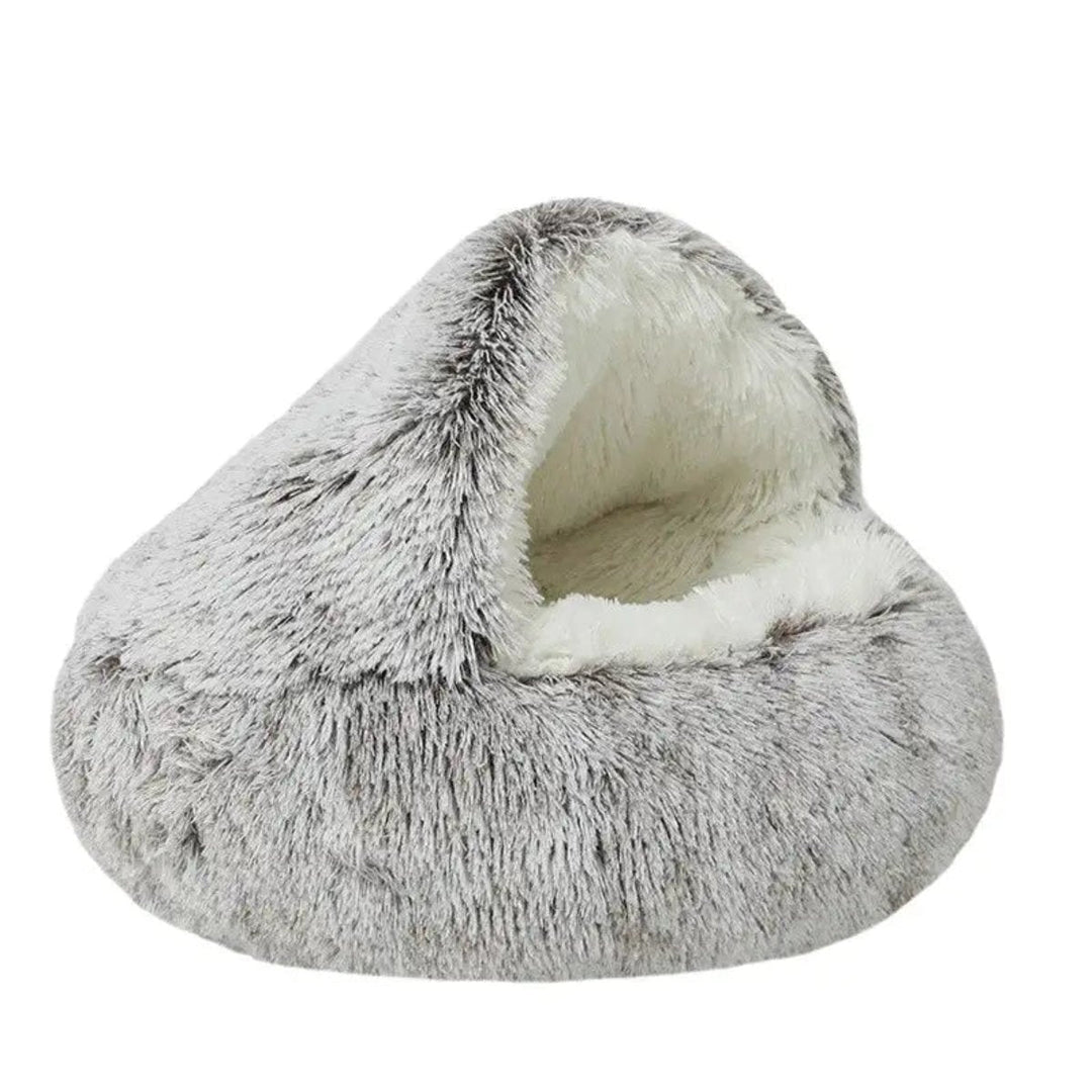 Calming Cozy Cave Dog Bed for deep sleep & anxiety relief. Plush, comfortable pet bed for ultimate relaxation.
