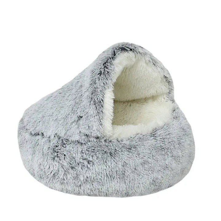 Comfortable Calming Dog Bed for pet anxiety relief. Cozy cave perfect for deep sleep in any home.