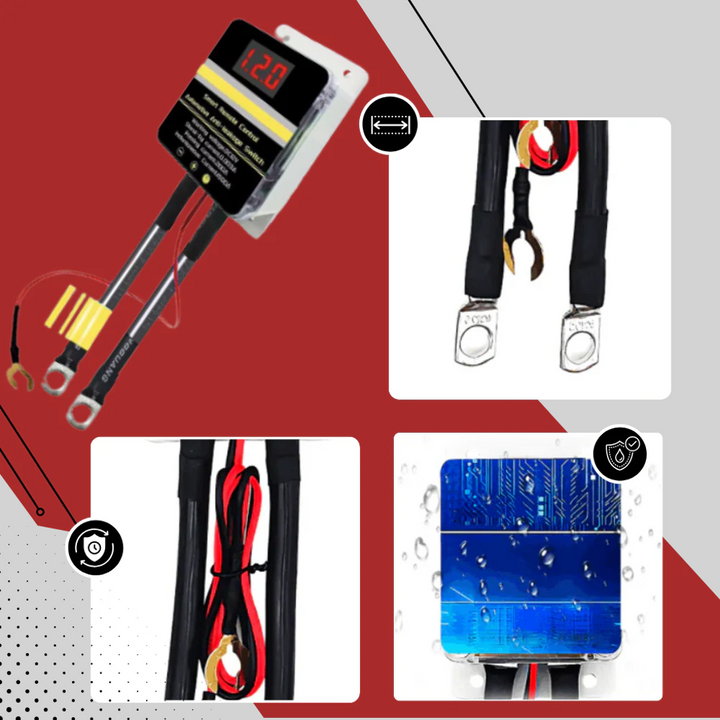 Anti-theft car remote battery disconnect switch, offering wireless power cutoff for ultimate vehicle security.
