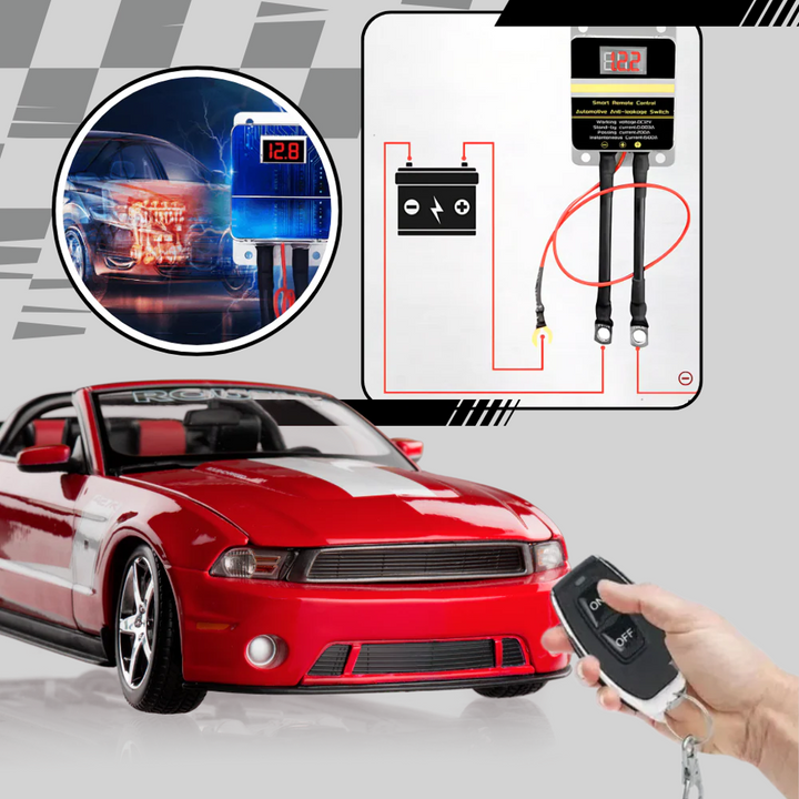 Protect your 12V vehicle battery with this wireless remote disconnect switch, prevents drain & enhances security.