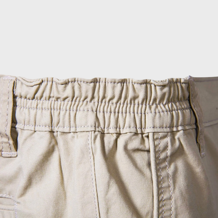 Soft cotton men's shorts, offering breathable comfort for summer fashion & casual style.