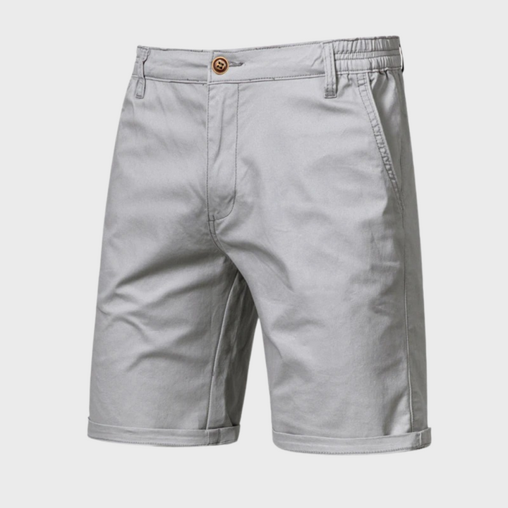 Men's casual cotton shorts, summer fashion, comfort shorts, beachwear – Luca model.