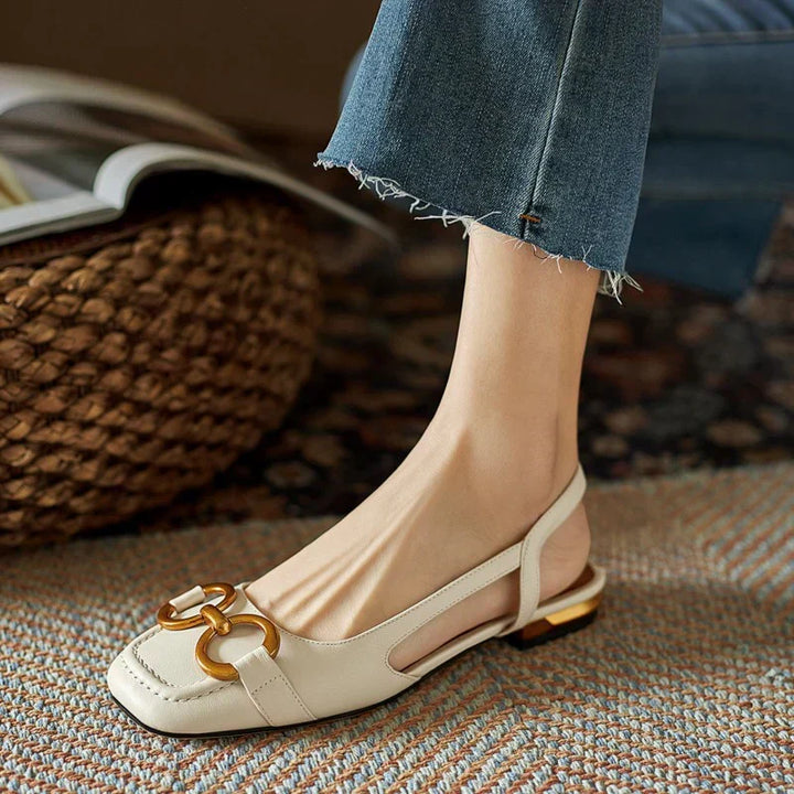 Graceful women's slingback flats featuring ergonomic design & supreme cushioning for comfort shoes.