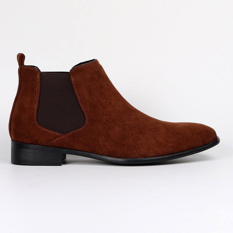 Versatile women's slip-on Chelsea boots, block heel. Great for office wear, casual outfits & everyday comfort.