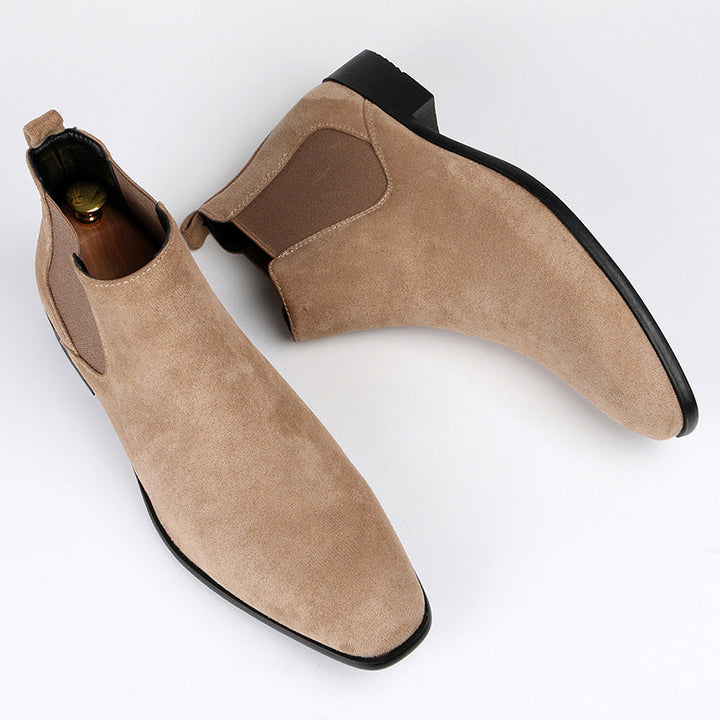 Chic women's block heel Chelsea boots. Perfect ankle boots for professional office environments or casual days.