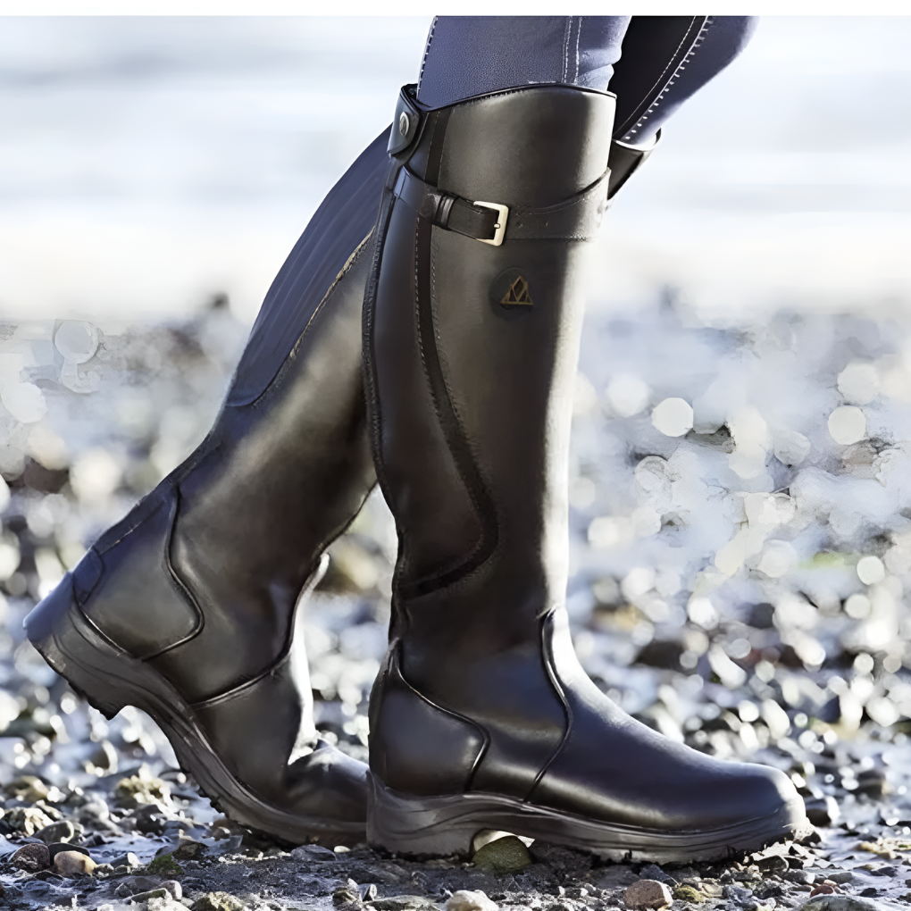 New women's waterproof ankle boots featuring a stylish block heel & zipper. Perfect casual fall/winter footwear.