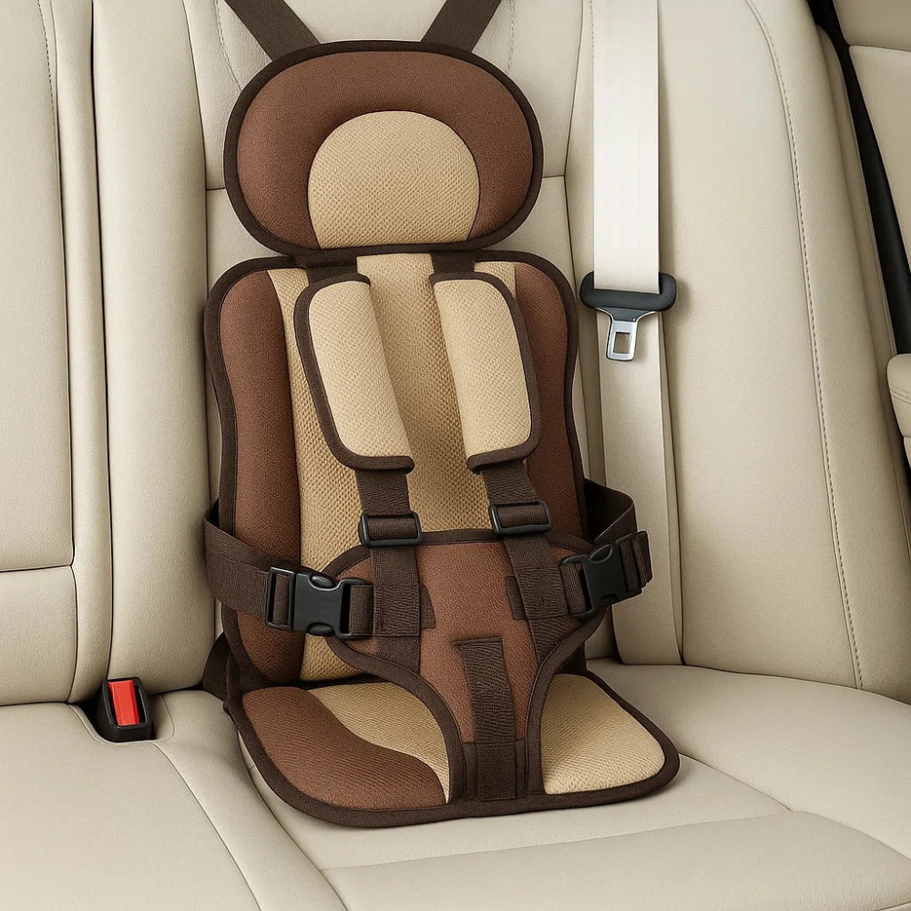 Compact child safety harness for travel, lightweight and easy to carry, ensuring toddler safety.