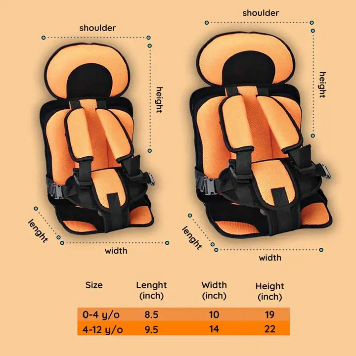 Child care essential: Protective car booster seat for safe and happy road trips.