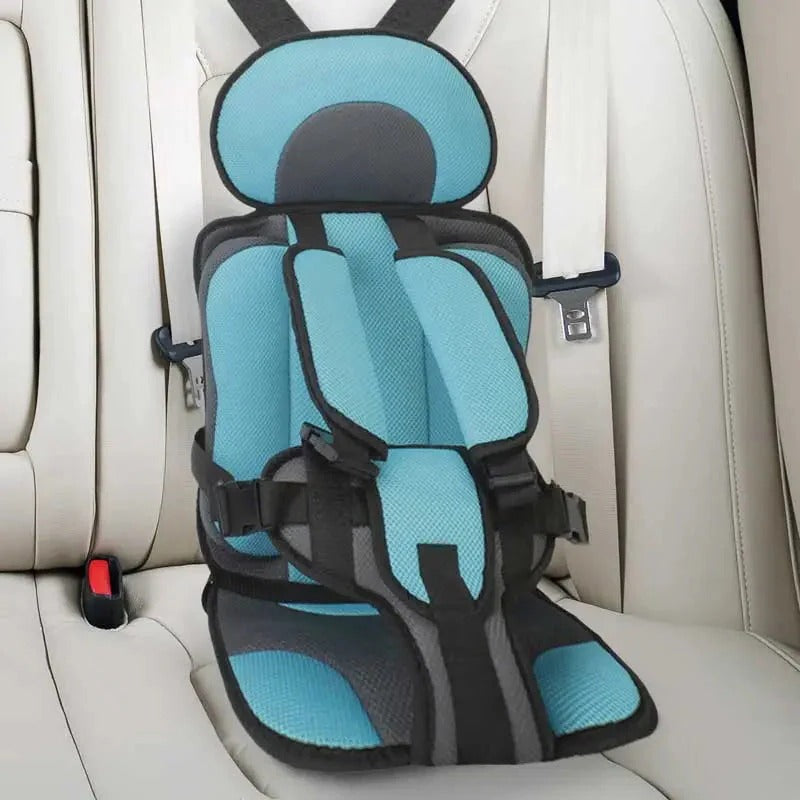 Kids safety booster seat for comfortable car rides; adjustable and secure.