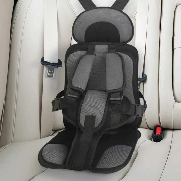 Adjustable child booster seat with strong five-point harness for ultimate protection.