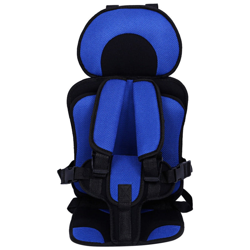Toddler car seat booster featuring a secure 5-point safety harness, ensuring child protection on all car trips.