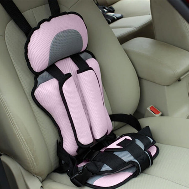 Convertible child booster car seat with 5-point safety harness, offering superior protection during car travel.