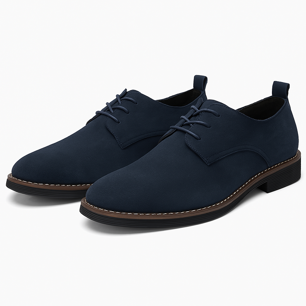 Classic men's Derby dress shoes, sleek lace-up design for professional office attire & elegant evening events.