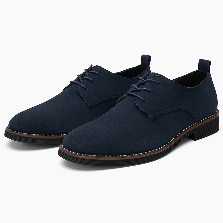 Classic men's Derby dress shoes, sleek lace-up design for professional office attire & elegant evening events.