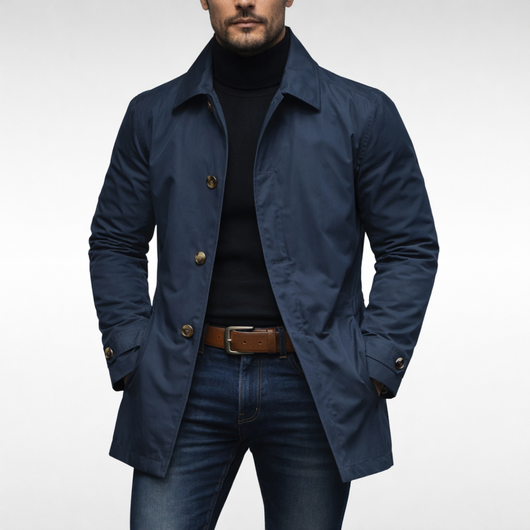 Autumn Men's Car Coat: Versatile classic coat for men, offering everyday comfort & style. Great for layering in autumn weather.