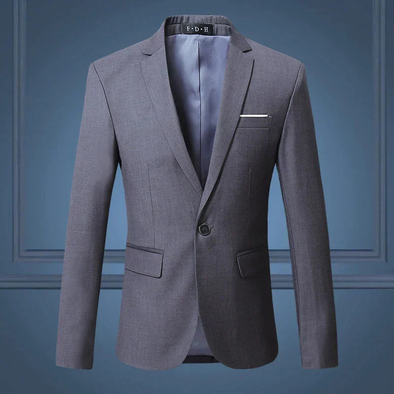 Versatile men's blazer jacket, perfect for smart casual outfits or formal events. A classic addition to any wardrobe.