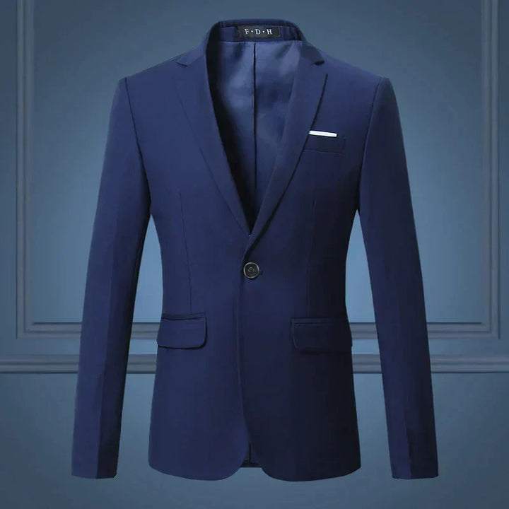 Men's classic blazer for business wear. Stylish and comfortable formal jacket, enhancing any professional or casual look.