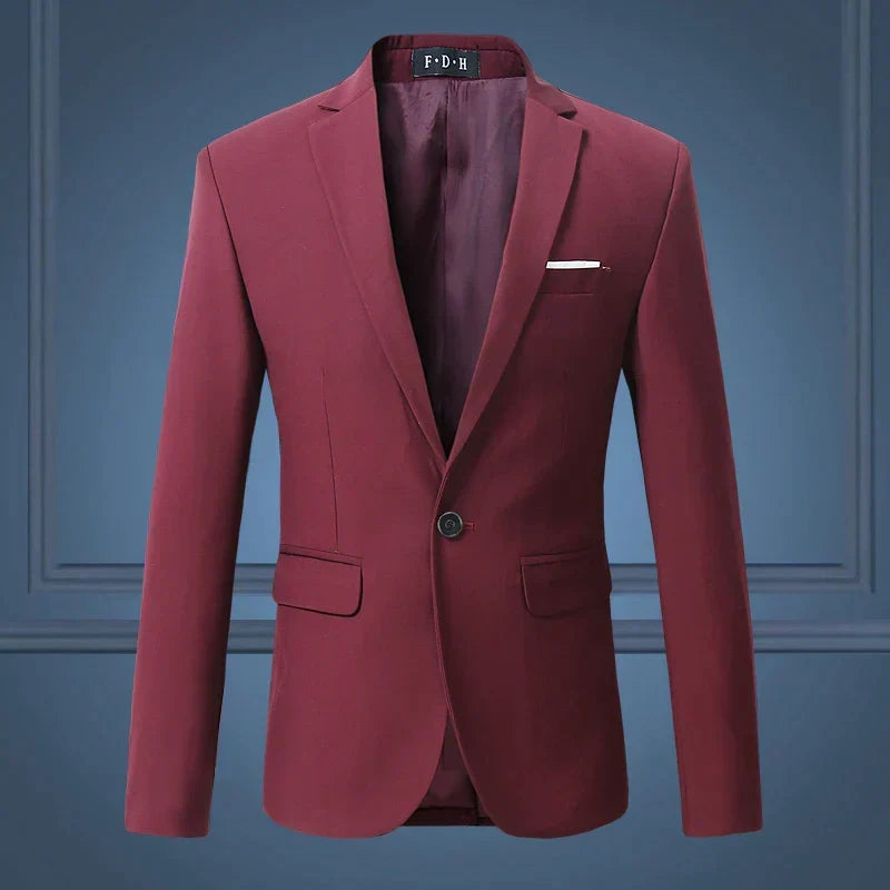 Sophisticated men's classic blazer jacket. A modern take on formal wear, perfect for versatile men's fashion styles.