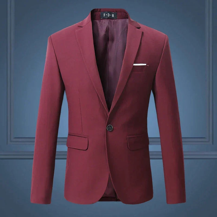 Sophisticated men's classic blazer jacket. A modern take on formal wear, perfect for versatile men's fashion styles.