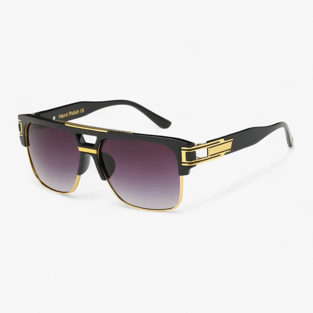 UV400 protective unisex mirrored eyewear, a classic square frame accessory for daily style.