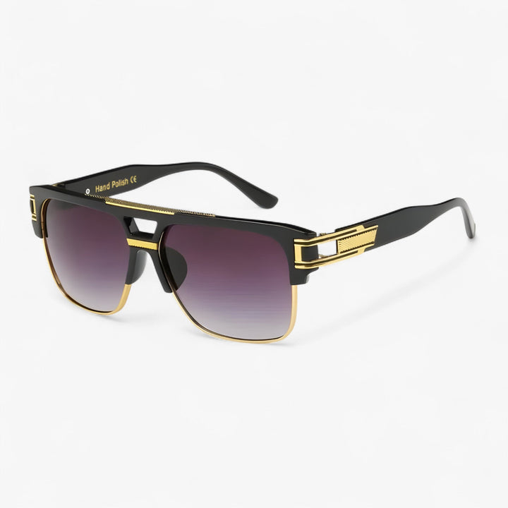 UV400 protective unisex mirrored eyewear, a classic square frame accessory for daily style.