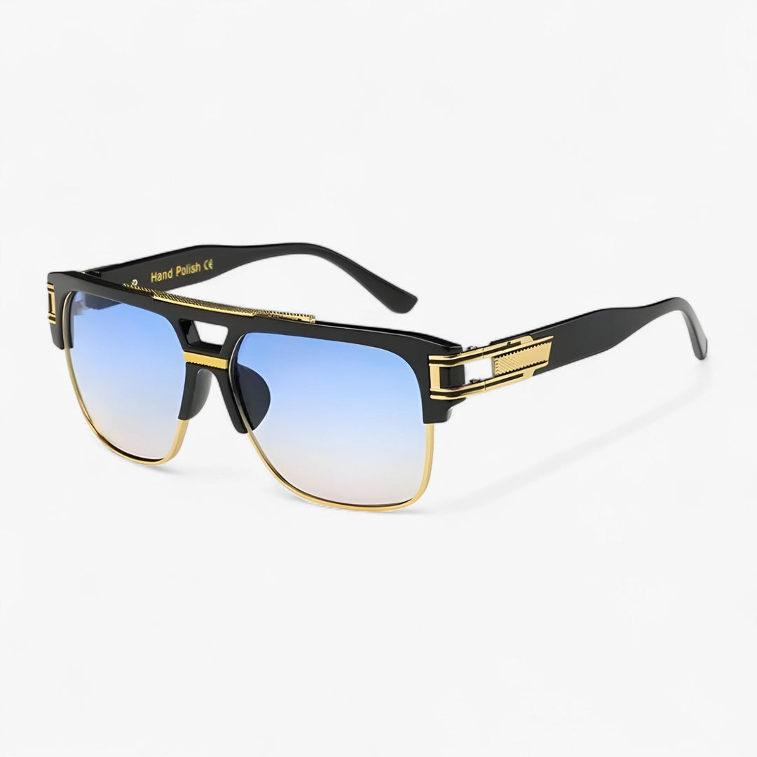 Chic mirrored unisex sunglasses, a versatile square frame accessory for any summer outfit.