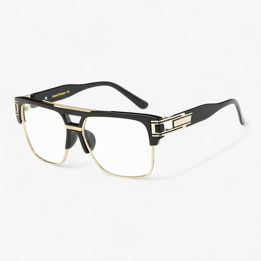 Protective unisex mirrored lenses in a classic square frame, combining style and UV400 safety.