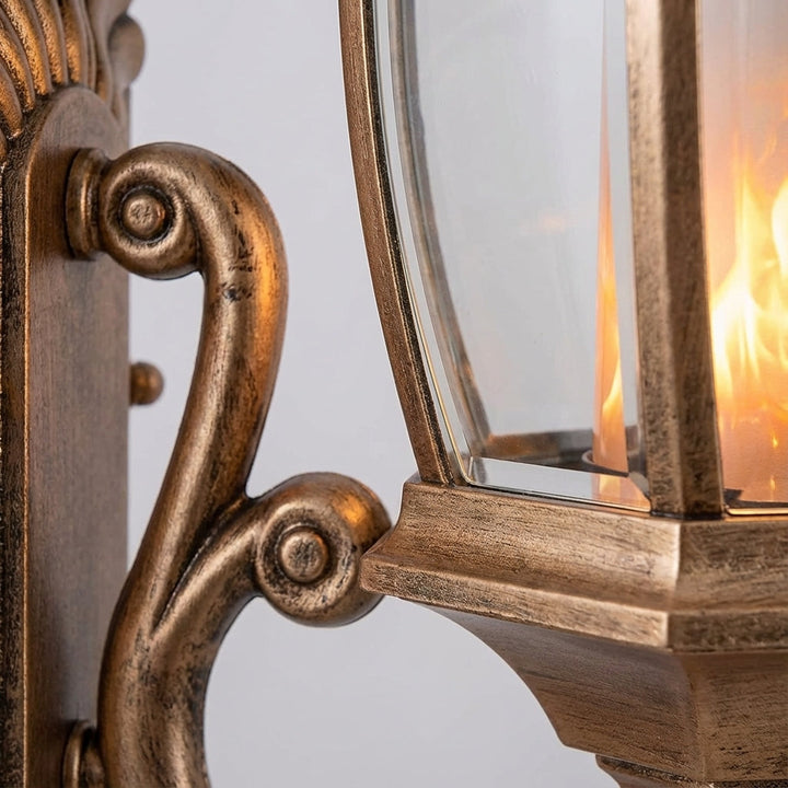 Emberelle decorative LED flame effect bulb with E26/E27/B22 base, showcasing its unique flickering light.