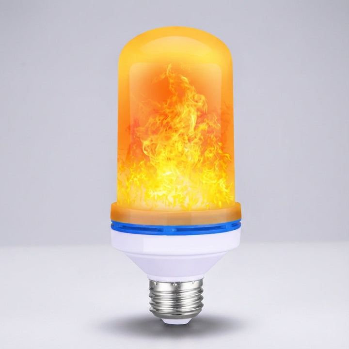 Energy-saving Emberelle LED bulb providing a realistic flickering flame effect for decorative ambient light.