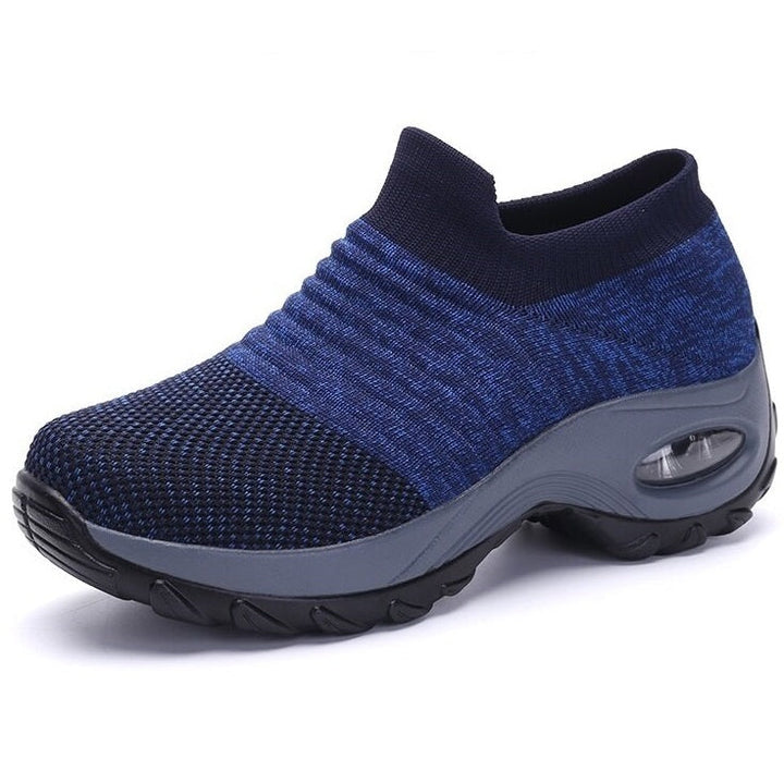 Women's daily comfort shoes featuring deep cushioning and strong arch support.