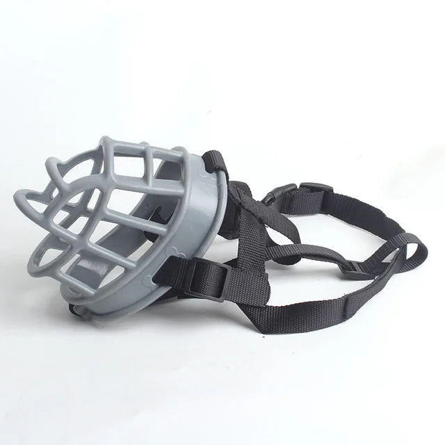 Pet safety silicone muzzle, designed for comfort, adjustability & dog accessories.