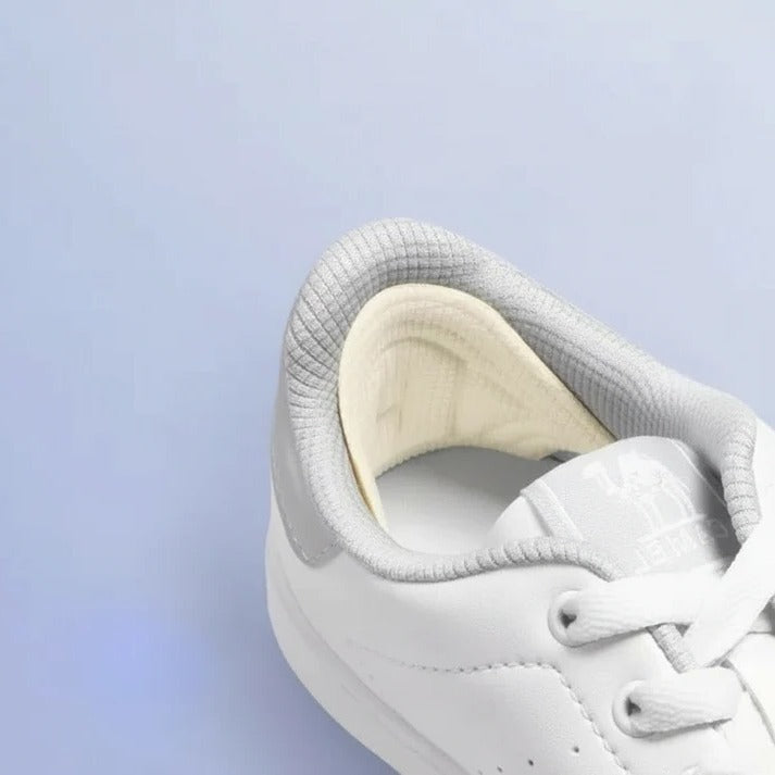 Comfort gel heel grips for shoes, prevents rubbing, blisters, and improves shoe fit for lasting comfort.