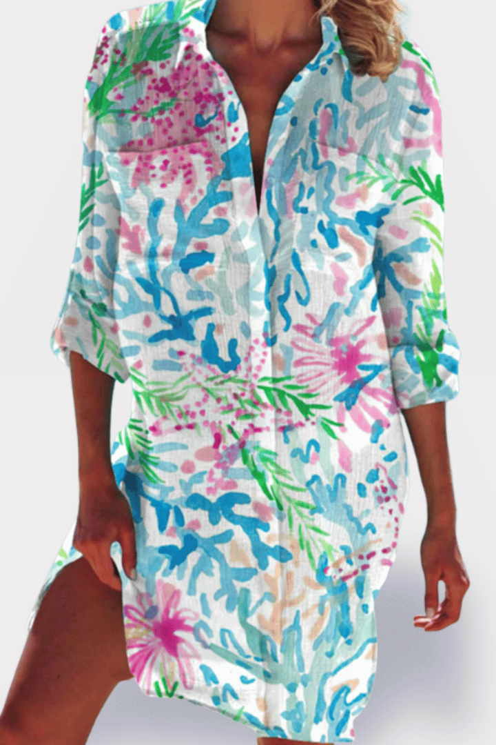 Women's relaxed fit midi dress for ultimate comfort. Perfect for casual, effortless everyday styling.