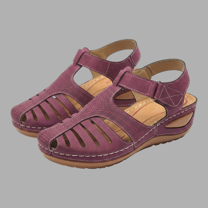 Women's comfortable wedge sandals with a supportive sole, great for stylish everyday summer walking.