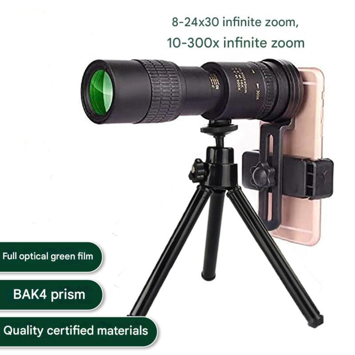 Compact HD monocular telescope for outdoor viewing. Waterproof, ideal for birdwatching, hiking & travel.