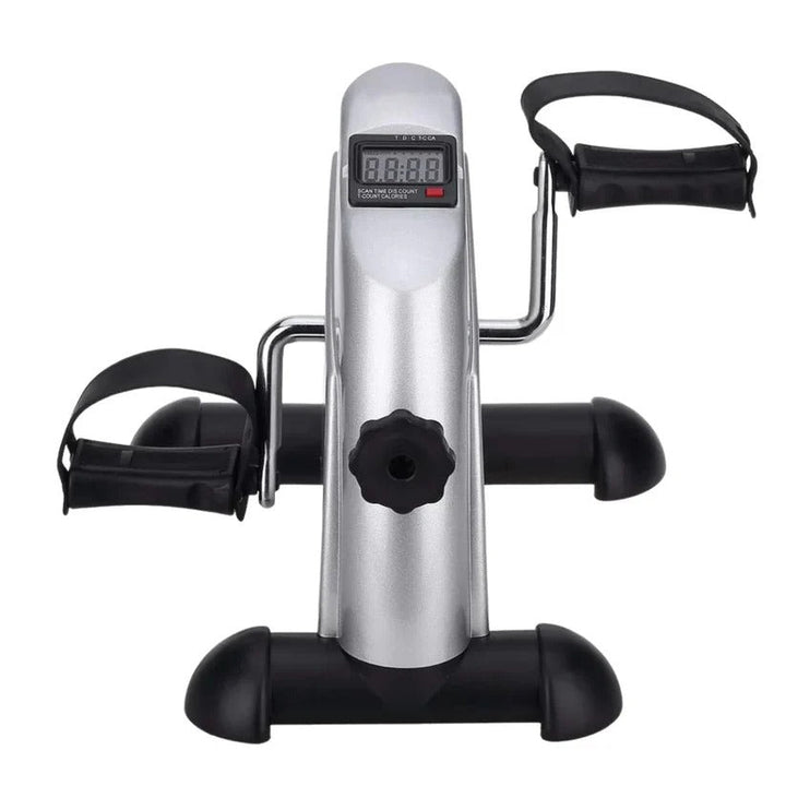 Unisex compact under-desk pedal exerciser for improved fitness and circulation at home or office.