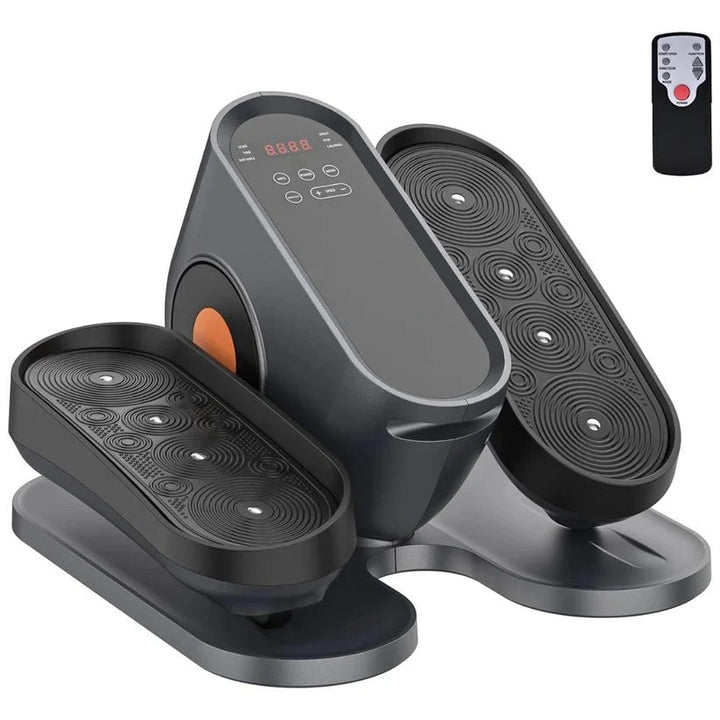 Quiet, portable under desk mini elliptical for low-impact exercise at home or office. Ideal for fitness.