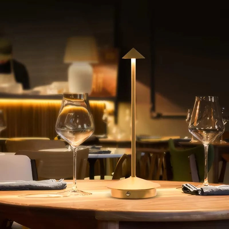 Dimmable cordless LED desk lamp, versatile lighting for reading, work, or ambiance, easy touch control.